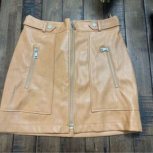 NWT 7 for all Mankind Faux Leather Skirt